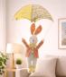 Preview: Hase "Fallschirmspringer" Dekofigur für Ostern, 65 cm hoch, Osterhase hängend, Hängedeko, Osterdeko zum Aufhängen