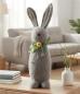 Preview: Hasenfigur "Filz" grau, 50 cm groß, Osterhase Deko, Osterdeko Figur, Osterfigur stehend