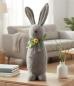 Preview: Hasenfigur "Filz" grau, 50 cm groß, Osterhase Deko, Osterdeko Figur, Osterfigur stehend