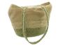 Preview: Umhängetasche "Nature Green" aus Jute, Jutetasche natur / grün, Einkaufstasche mit 2 Henkeln, Shopper, Jutebeutel, Stofftasche, Tote Bag