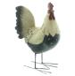Preview: Dekofigur "Hahn" aus Polyresin, Osterdeko 22 cm hoch, nostalgische Gartendeko für Ostern