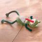 Preview: Türstopper "Frosch" für Glastüren, aus Stoff, schwer, lustiger Tür- & Fensterstopper, Boden Türkeil, Türpuffer flach
