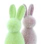 Preview: 2x Hasenfigur "Zuckerhase" aus Kunststoff, 24 cm groß, Osterdeko, Osterhase, Deko Figur, Osterfigur