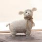 Preview: Dekofigur "Lamm" 22 cm groß, Osterdeko mit Teddyfell, Wohnzimmer Deko Figur für Ostern