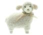 Preview: Dekofigur "Lamm" 22 cm groß, Osterdeko mit Teddyfell, Wohnzimmer Deko Figur für Ostern