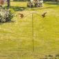 Preview: Gartenstecker "Vogelwippe" aus Metall mit Echt Rost Finish, 125 cm hoch, Dekostecker wetterfest, Outdoor Gartendeko für Draußen