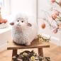 Preview: Dekofigur "Schäfchen" aus Kunstfell, flauschig weich, Deko Schaf für Ostern, Oster-Geschenk, Osterdeko