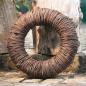 Preview: Kranz "Natur" aus Rattan, Ø 36 cm, Naturkranz für Drinnen & Draußen, Wandkranz, Türkranz, Tischkranz