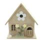 Preview: Dekofigur "Haus" aus Filz, beige, 24 cm hoch, Filzhaus, Dekohaus, Frühlingsdeko, Deko-Häuschen