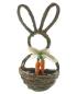 Preview: Wandkorb "Hase" aus Rattan, 45 cm hoch, Wandpflanzer, Hängekorb, Osterdeko, Flechtkorb, Aufbewahrungskorb