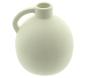 Preview: Dekovase "Krug" aus Porzellan, creme, kleine Blumenvase, Tischvase für Trockenblumen, Zweige & Äste, Vase