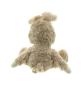 Preview: Kuscheltier "Hase" aus flauschig weichem Kunstfell, Plüschtier 32 cm, Stofftier braun