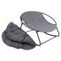Preview: Schaukelsessel "Relax" In & Outdoor Relaxsessel, Schaukelstuhl mit Sitzkissen, Anthrazit grau, wetterfest für Garten, Balkon & Terrasse, Gartenstuhl