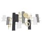 Preview: 3D Wanddeko "Aesthetic" aus Metall, schwarz & gold, 77x39 cm, Wandbild, Wandschmuck, Metallbild