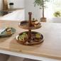 Preview: Etagere "Akazie" aus Holz 2 Etagen, mit Griff, Servierplatte für Obst & Gebäck, Cupcake Ständer