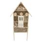 Preview: Insektenhotel "Natur" aus Holz & Bambus, groß, 95 cm hoch, Bienenhotel stehend mit Erdspieß, Nisthilfe, Bienenhaus, Insektenhaus