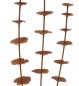 Preview: Gartenstecker "Rostblume" aus Metall mit Echt Rost Finish, 96 cm hoch, Dekostecker wetterfest, Roststecker, Outdoor Gartendeko für Draußen