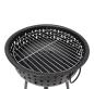 Preview: Grill "Black" aus Metall, schwarz, Holzkohlegrill tragbar, Kohlegrill mit Edelstahl-Grillrost & abnehmbarer Haube