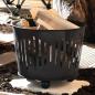 Preview: Feuerkorb "Black" aus Metall, matt-schwarz lackiert, rund Ø 39 x 32 cm, Feuerschale für Garten & Terrasse