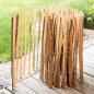 Preview: Staketenzaun "Haselnuss" Gartenzaun 90 cm hoch, 5 m lang, Holzzaun, Rollzaun, Teichzaun