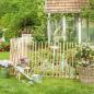 Preview: Staketenzaun "Haselnuss" Gartenzaun 90 cm hoch, 5 m lang, Holzzaun, Rollzaun, Teichzaun