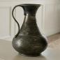 Preview: Dekokrug "Metallic" aus Metall, mit Antik Finish in Gold, 27 cm hoch, Vase für Trockenblumen, Blumenvase, Tischvase für Zweige & Äste