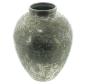 Preview: Dekovase "Metallic" aus Metall, mit Antik Finish in Gold, 23 cm hoch, Vase für Trockenblumen, Blumenvase, Tischvase für Zweige & Äste