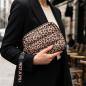 Preview: Tasche "Leo" wattiert, Clutch, Handtasche Leopardenmuster, Damentasche Leopard, Abendhandtasche, Kosmetiktasche