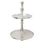Preview: Etagere "XXL" Aluminiumguss silber, 5 Etagen, 147 cm hoch, Tortenständer, Deko Regal, Dekoständer, Obstetagere