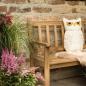 Preview: Sitzbank "Nature" aus Holz, 2-sitzer Gartenbank, Friesenbank, Holzbank, Bank für Garten, Balkon, Flur