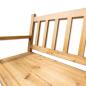 Preview: Sitzbank "Nature" aus Holz, 2-sitzer Gartenbank, Friesenbank, Holzbank, Bank für Garten, Balkon, Flur