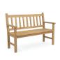 Preview: Sitzbank "Nature" aus Holz, 2-sitzer Gartenbank, Friesenbank, Holzbank, Bank für Garten, Balkon, Flur