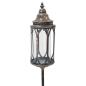 Preview: Gartenlaterne "Vintage" aus Metall in kupfer / grau, XXL Outdoor Laterne, Standlaterne 141 cm hoch, Kerzenständer