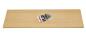 Preview: Wandregal Set "Enna" Holz Regalboden buche 80x25 cm + 2 Wandclips in silber
