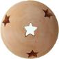 Preview: Dekokugel "Sterne" aus Terracotta, Ø 30 cm, Windlicht, Kerzenhalter, Gartenkugel, Gartendeko für Draußen