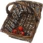 Preview: Aufbewahrungskorb aus Weide, braun, 35x26x16 cm, Weidenkorb, Flechtkorb, Bügelkorb, Dekokorb
