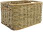 Preview: Aufbewahrungskorb aus Rattan 33x25x19 cm, Schrankkorb, Regalkorb, Flechtkorb