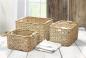 Preview: Aufbewahrungskorb aus Rattan 33x25x19 cm, Schrankkorb, Regalkorb, Flechtkorb