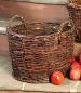 Preview: Füllkorb "Rustikal" groß, rund, Ø 38x27 cm, Weidenkorb, Obstkorb, Flechtkorb, Aufbewahrungskorb
