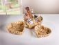 Preview: 3 Schalen aus Wasserhyazinthe in Herz-Form, Dekoschale, Obstschale
