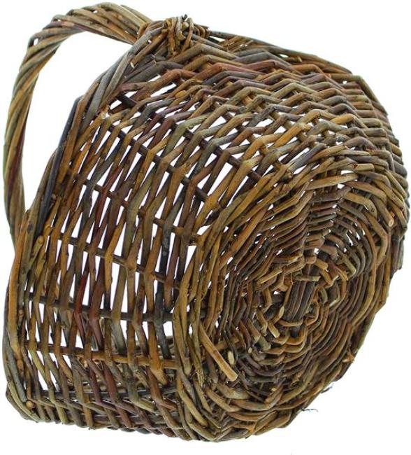 Bügelkorb aus Naturweide, 31x21 cm, Obstkorb, Pilzkorb