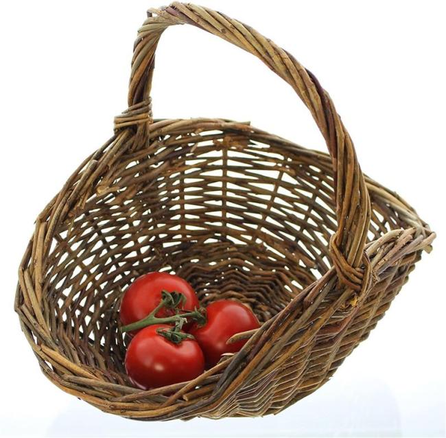Bügelkorb aus Naturweide, 31x21 cm, Obstkorb, Pilzkorb