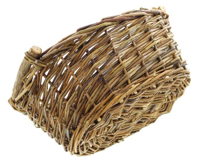 Füllkorb aus Weide klein, 28x21 cm, braun, Obstkorb, Erntekorb, Servierkorb