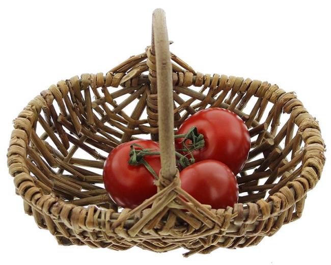 Bügelkorb "Rustikal" aus Weide, Obstkorb, Pilzkörbchen