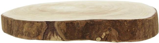 Dekoscheibe "Wood" Ø 40 cm Baumscheibe aus Holz, Servierbrett, Kerzenboard
