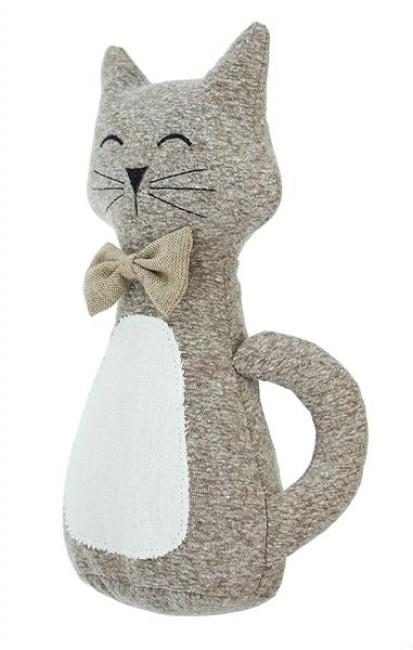 Preview: Türstopper "Katze" aus Stoff, schwer, Türpuffer, Türfeststeller, Fensterstopper