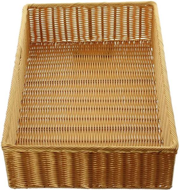Auslagekorb aus Poly-Rattan, 60x40 cm, Regalkorb, Brotkorb, Schrankkorb