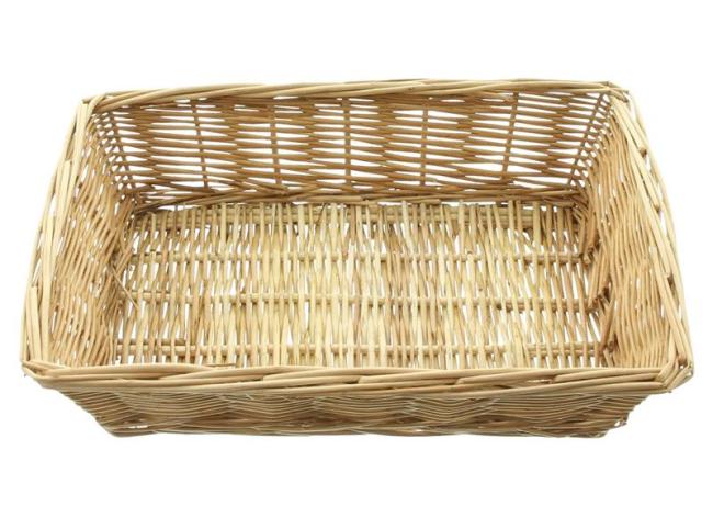 Brotkorb "Naturweiß" aus Weide, 32x22 cm, Obstkorb, Obstschale, Aufbewahrungskorb