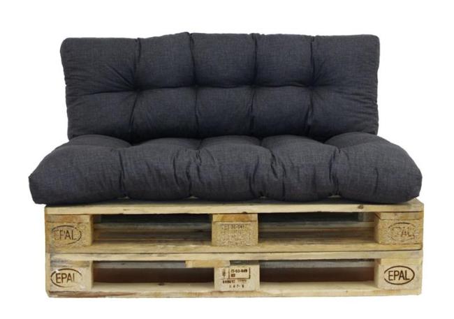 Paletten Sitzkissen “Chillout”, antrazit, Auflage, Sitzpolster