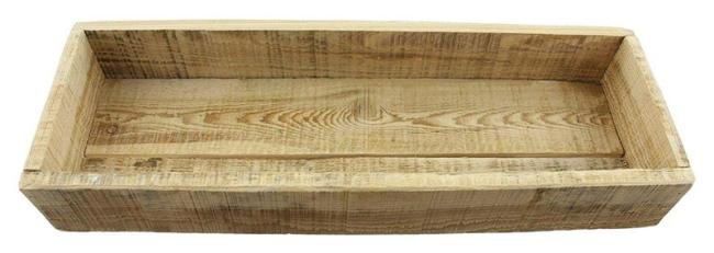Dekoboard aus recyceltem Holz, 45x15x13 cm, rustikal, Kerzenboard, Dekoschale
